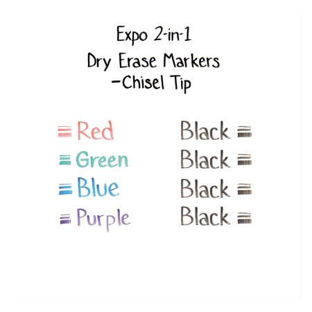 Expo Dry Erase Markers, PK4 1944655